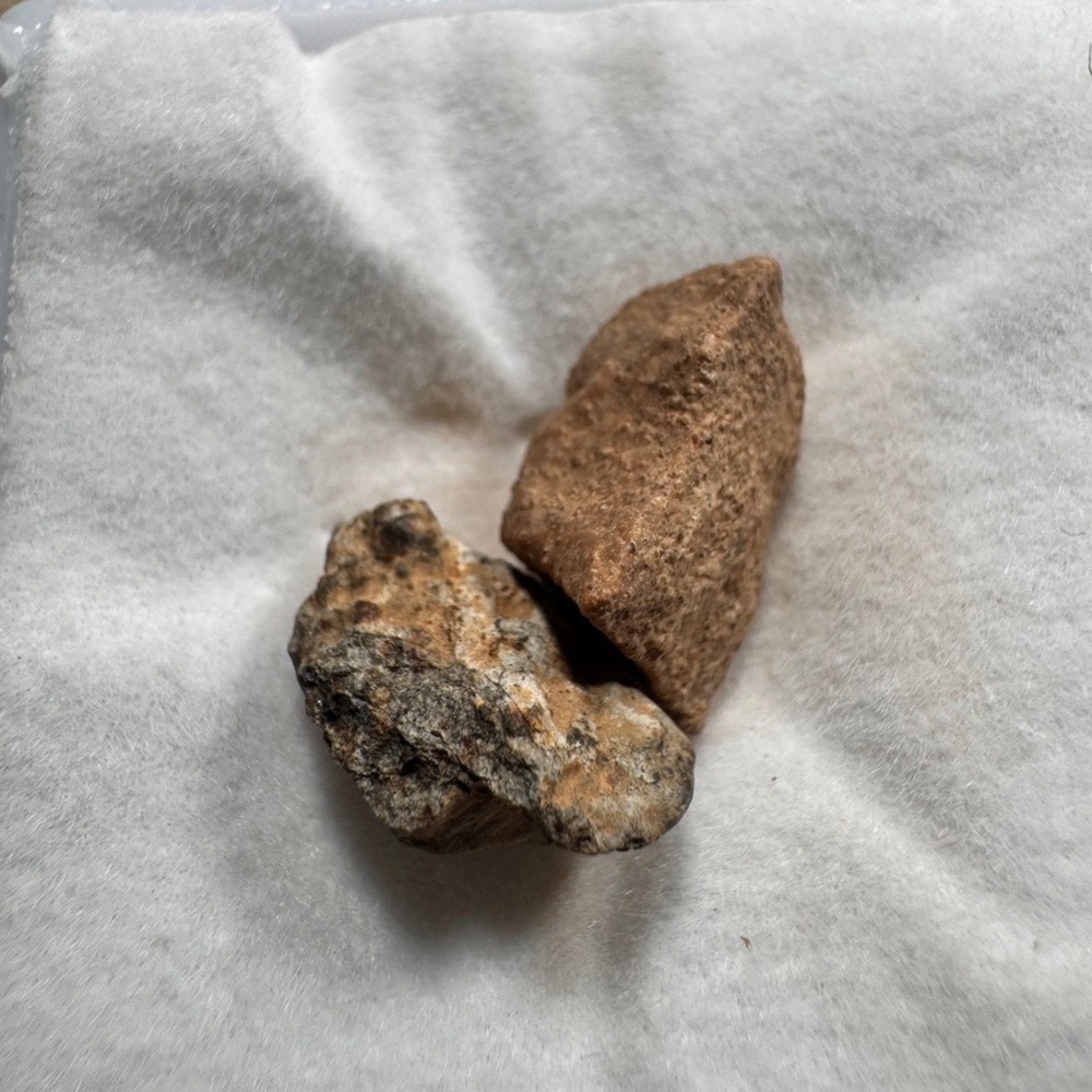 North West Africa NWA Meteorite 1.7g Stony Space Rock‎ Fragments with Case 0387